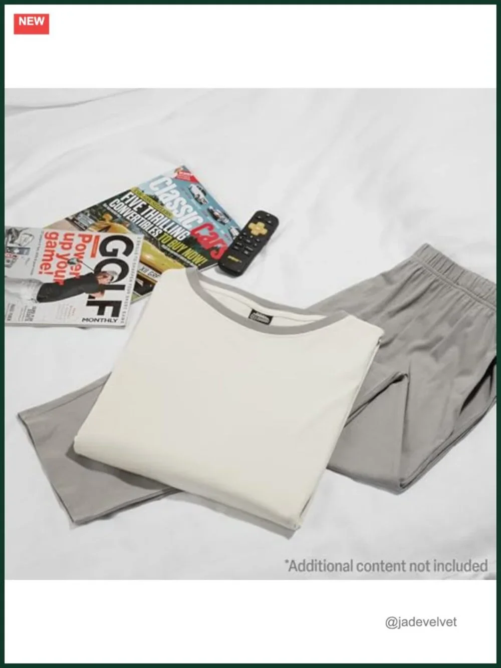 Cotton Pajama Set, Long Sleeve Loungewear for Men